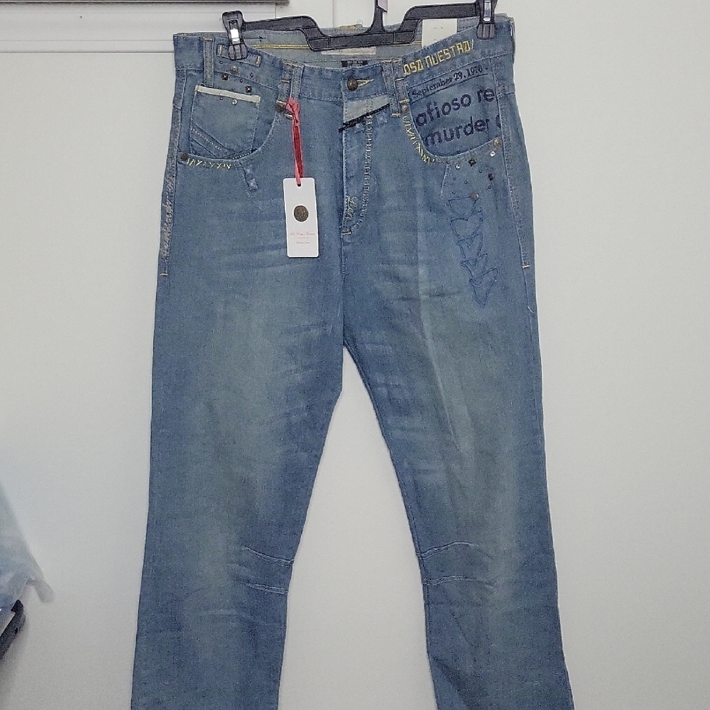 La Cosa Nuestra Mens Fashion Denim Jeans
